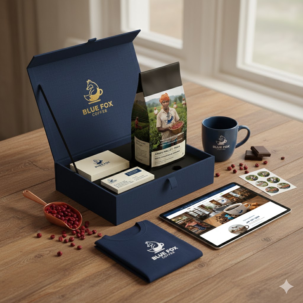 Blue Fox Coffee Branding